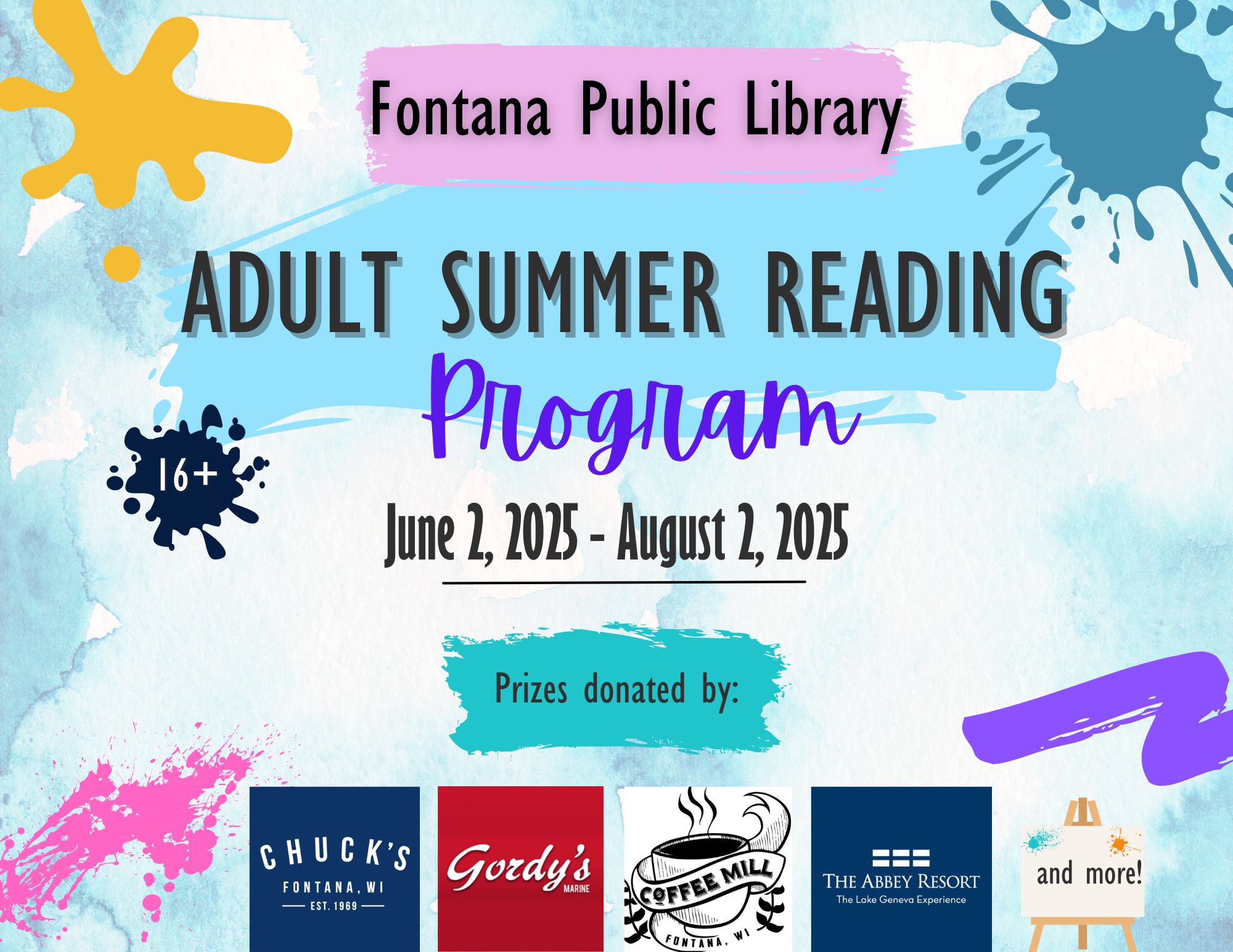 Fontana SRP 2025 Flyer Adult reading promo