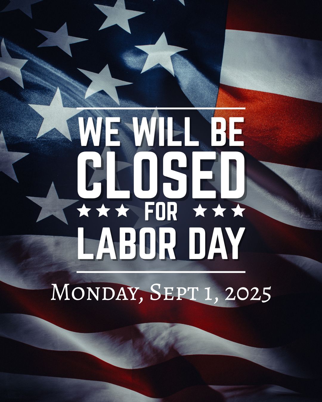 Red White and Blue Traditional Labor Day Announcement Instagram Post (1)